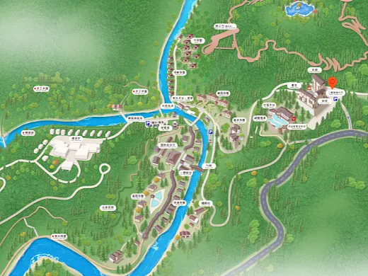 宁洱结合景区手绘地图智慧导览和720全景技术，可以让景区更加“动”起来，为游客提供更加身临其境的导览体验。